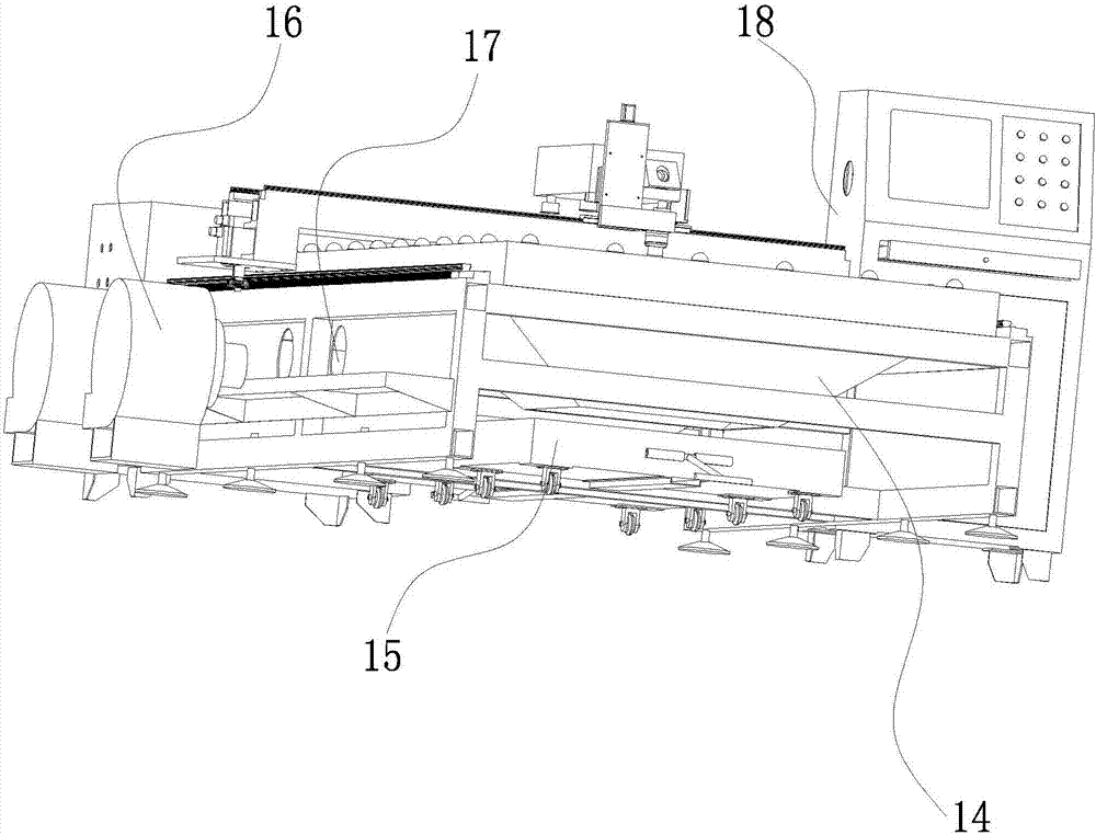 Laser cutting device for cloth