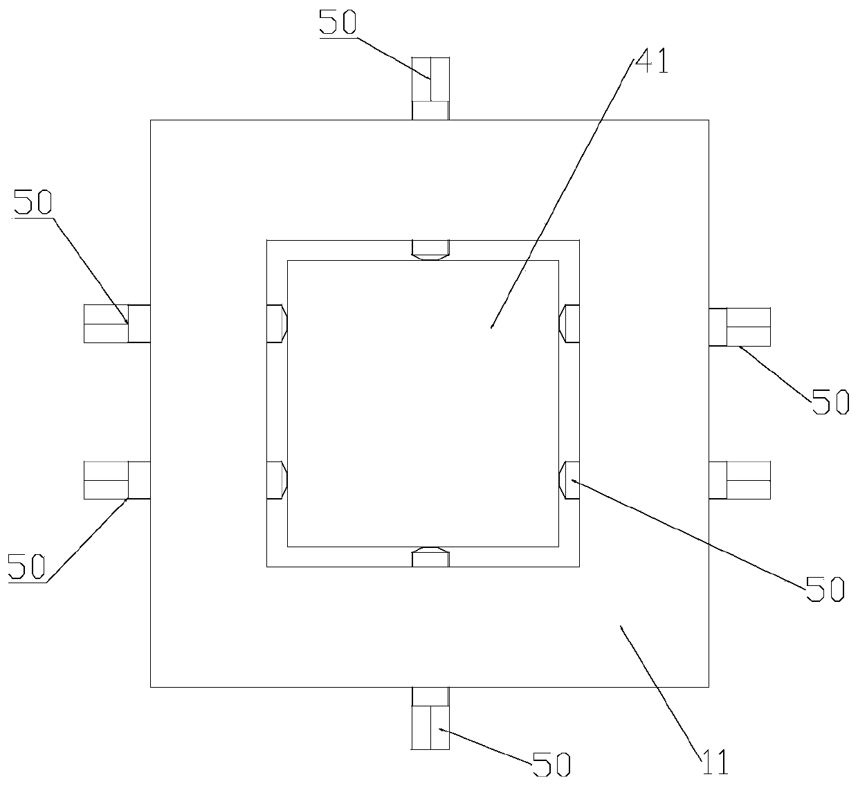 Split type forging die and die changing method