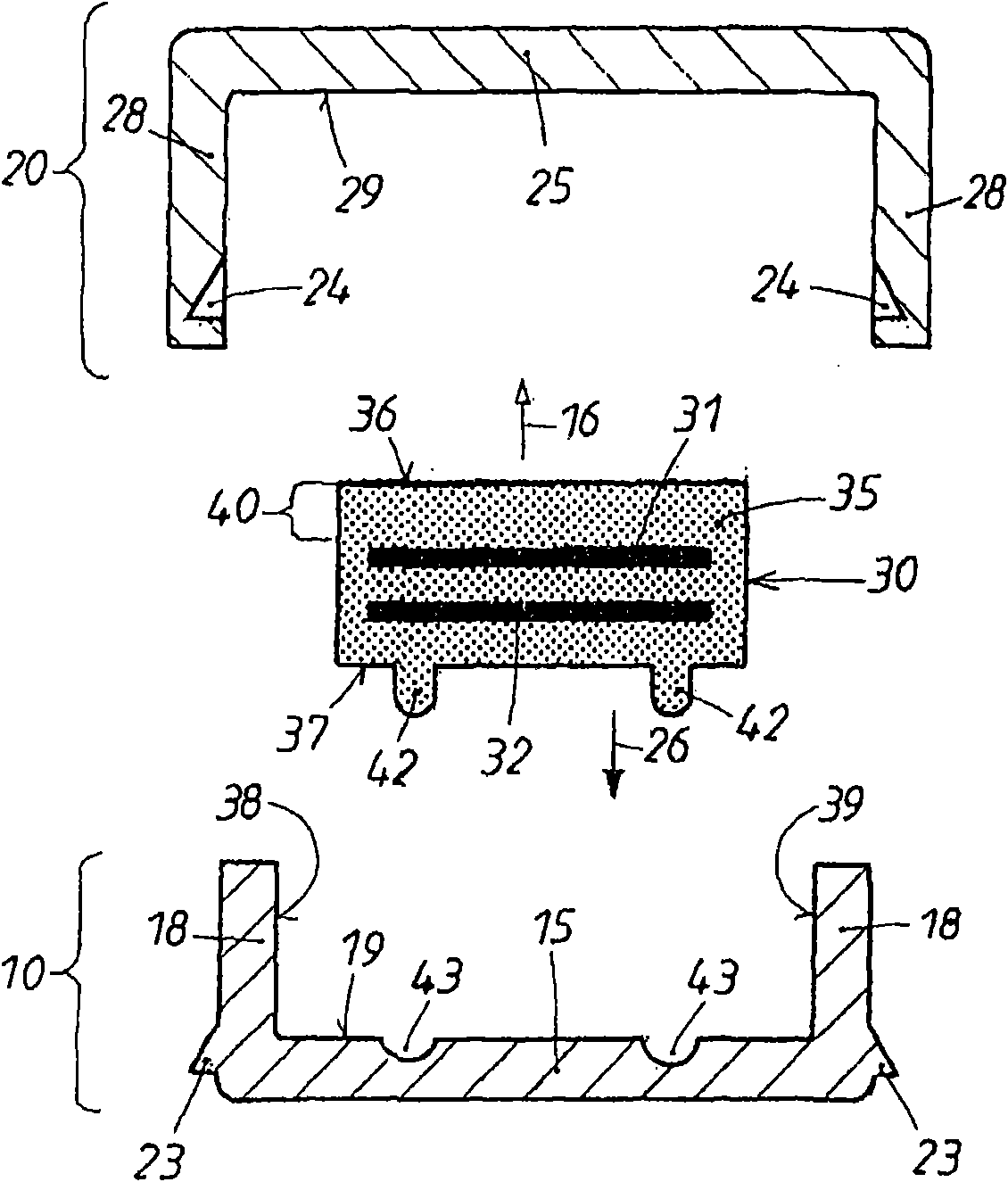 External handle on doors or hatches of vehicles