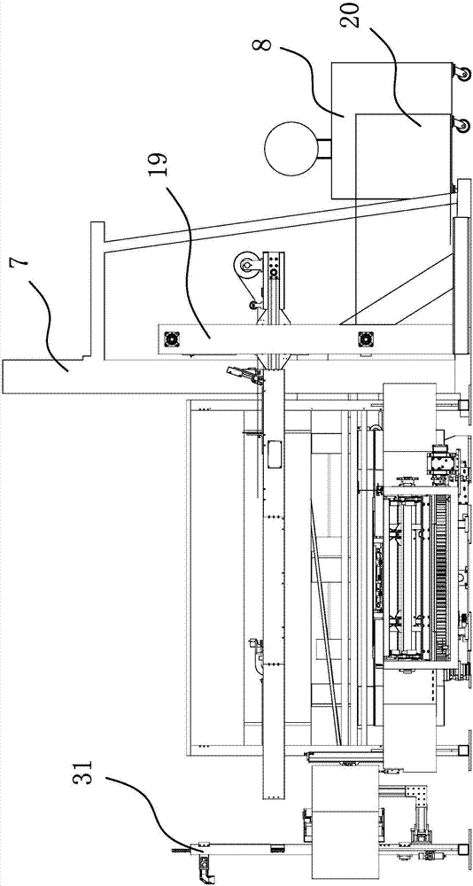 Fully automatic packaging device for photovoltaic glass