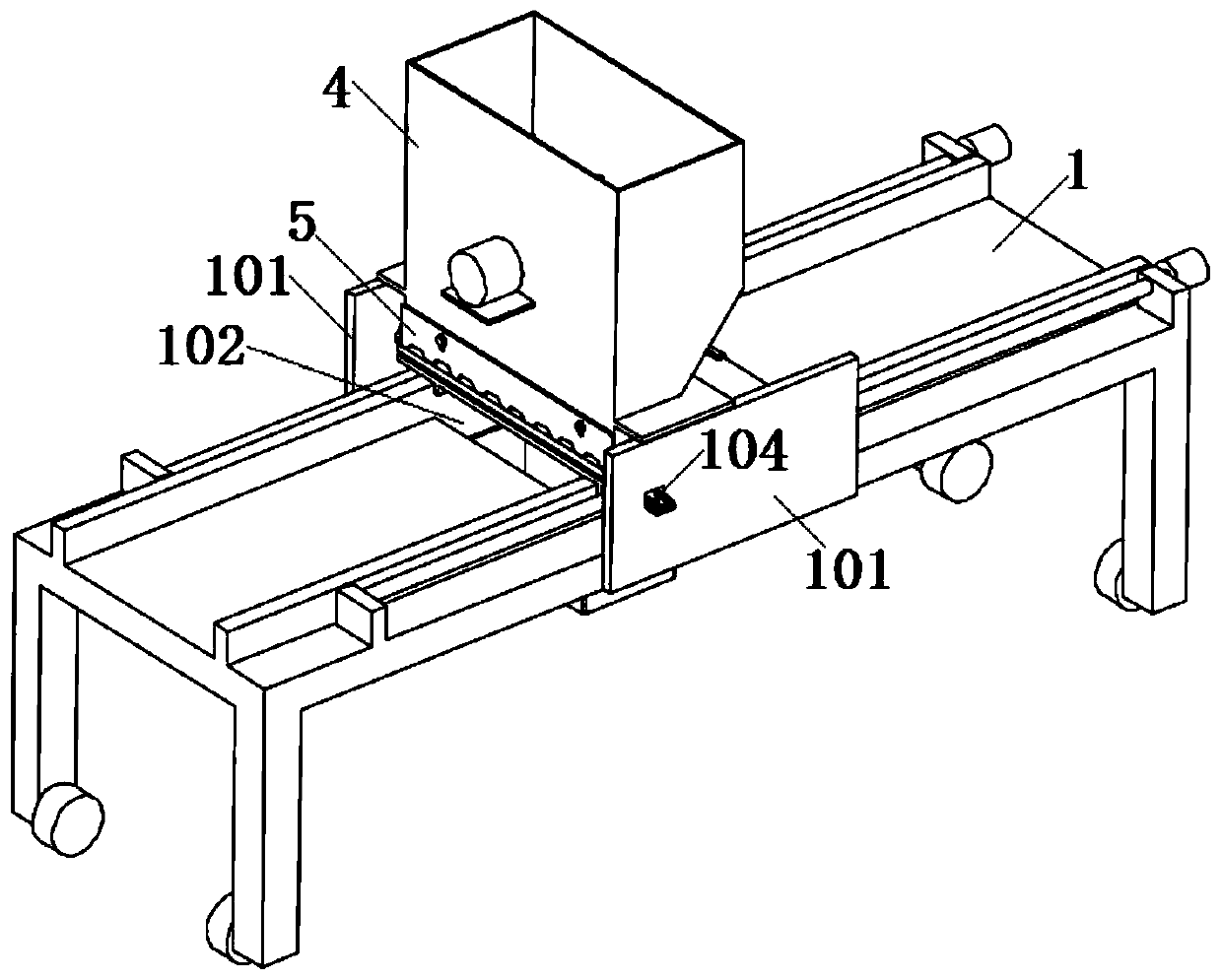 Ceramic tile cement smearing device for architectural decoration