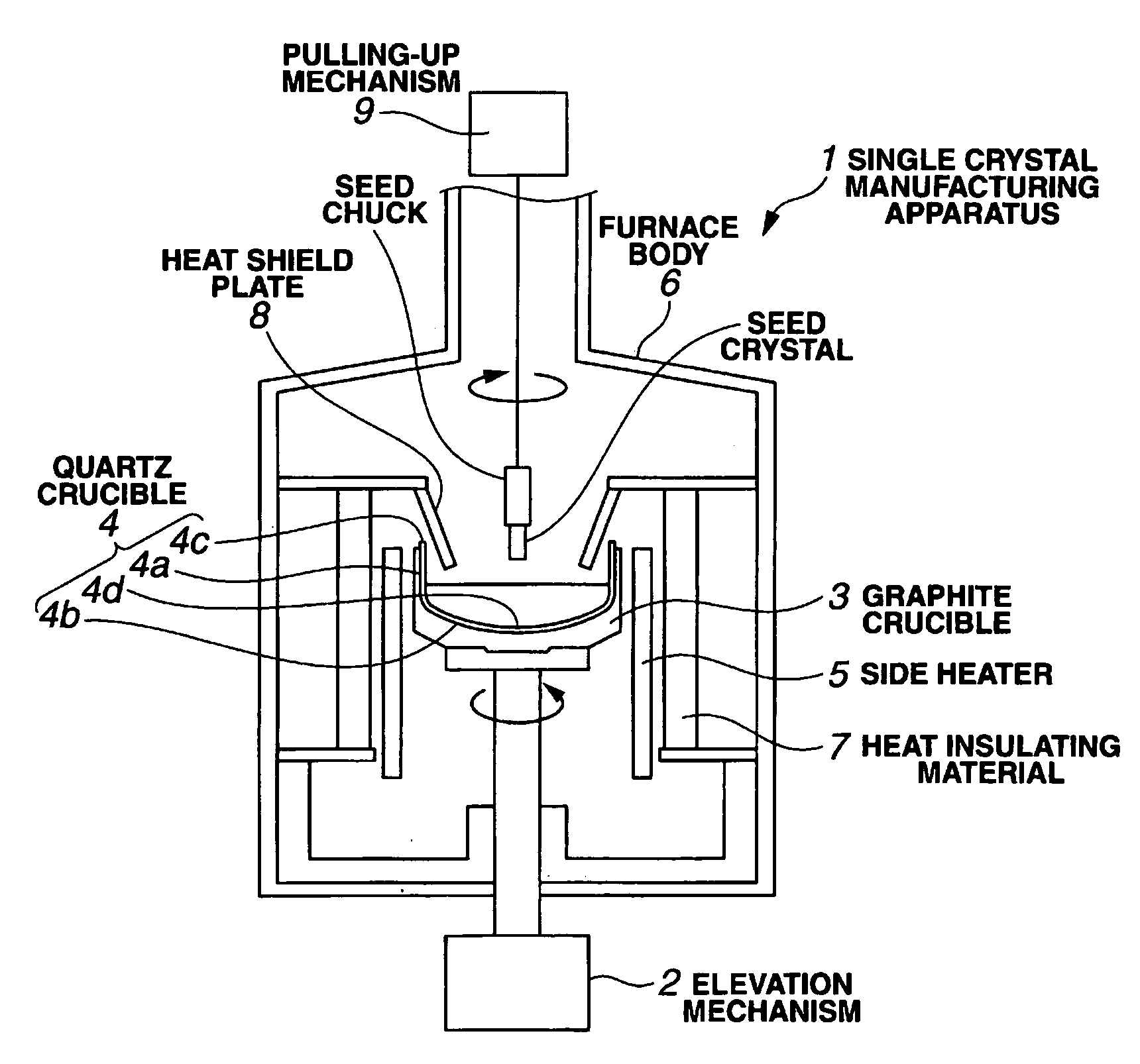 Method for melting semiconductor wafer raw material and crystal growing method for semiconductor wafer