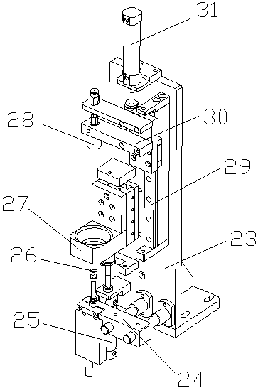 Pressing wheel mechanism for motor synchronous wheel assembling