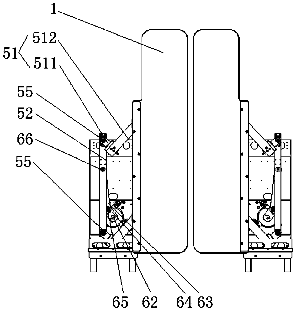 Opening and closing device of gate machine passage