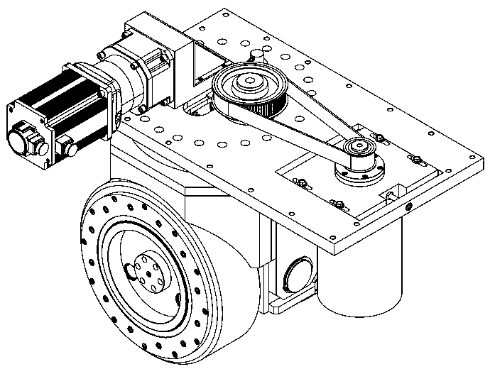 Double-wheel steering driving wheel