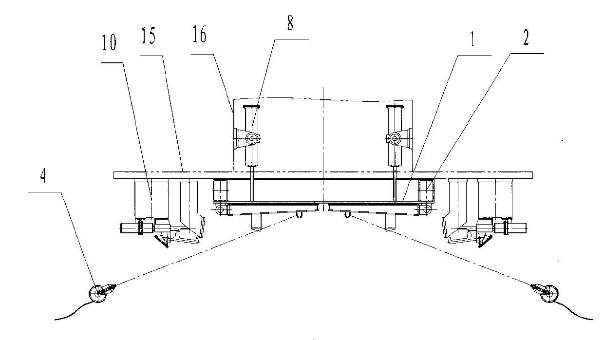 Gas buffer explosion-proof door