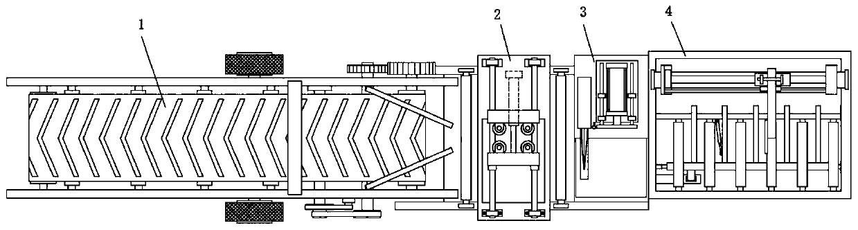 Automatic fixed-section material sawing machine