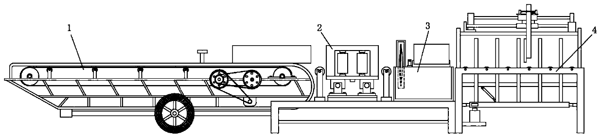 Automatic fixed-section material sawing machine