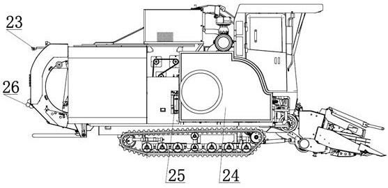 Self-propelled green fodder combine harvester