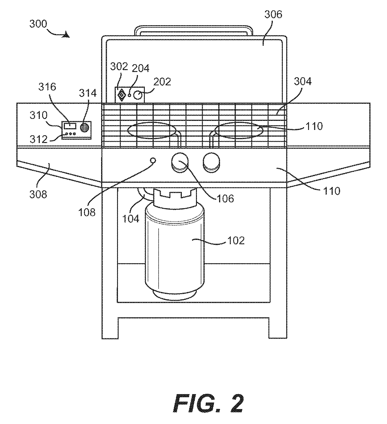 Safety and convenience system for a gas grill