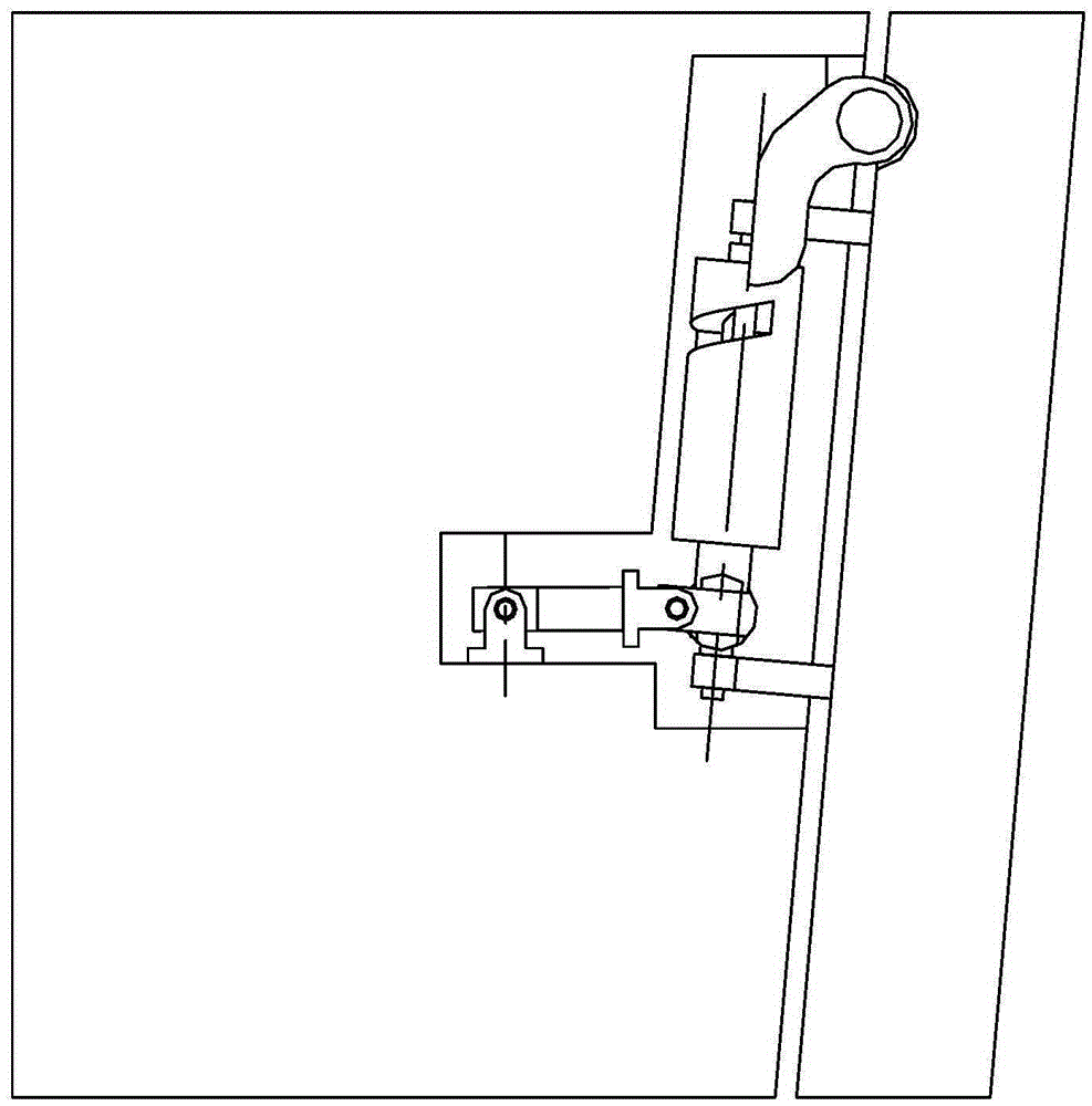 A hinge device that makes the door of the box body open and close according to the specified track