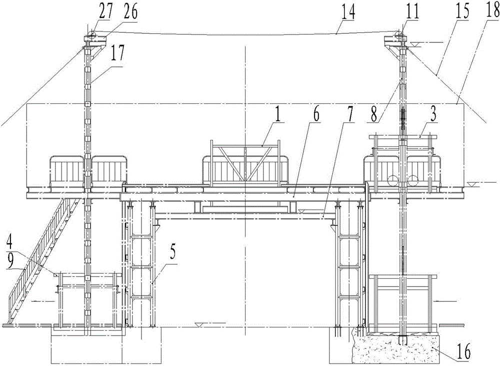 Gate type gangue turning device