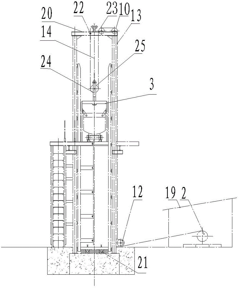 Gate type gangue turning device