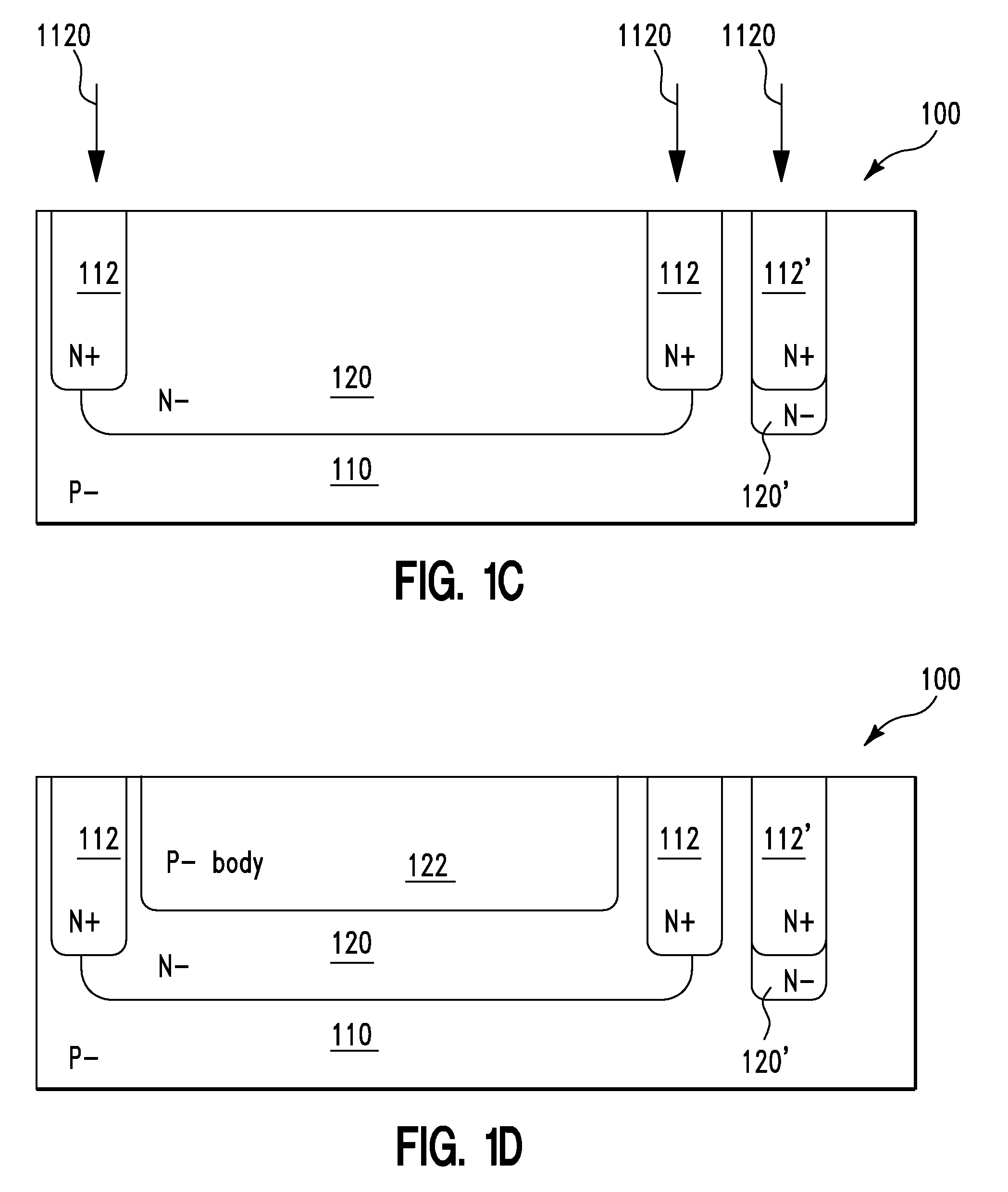 Guard ring structures for high voltage CMOS/low voltage CMOS technology using LDMOS (lateral double-diffused metal oxide semiconductor) device fabrication