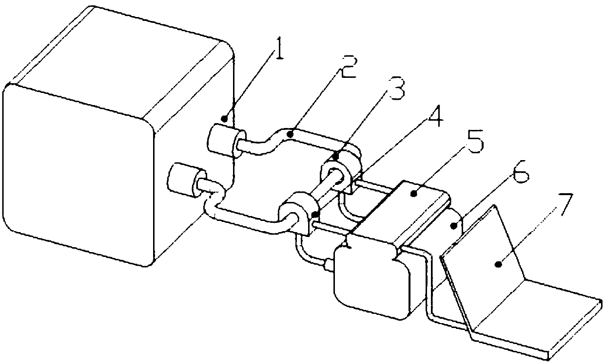 Automobile current clamp detection device and detection method thereof