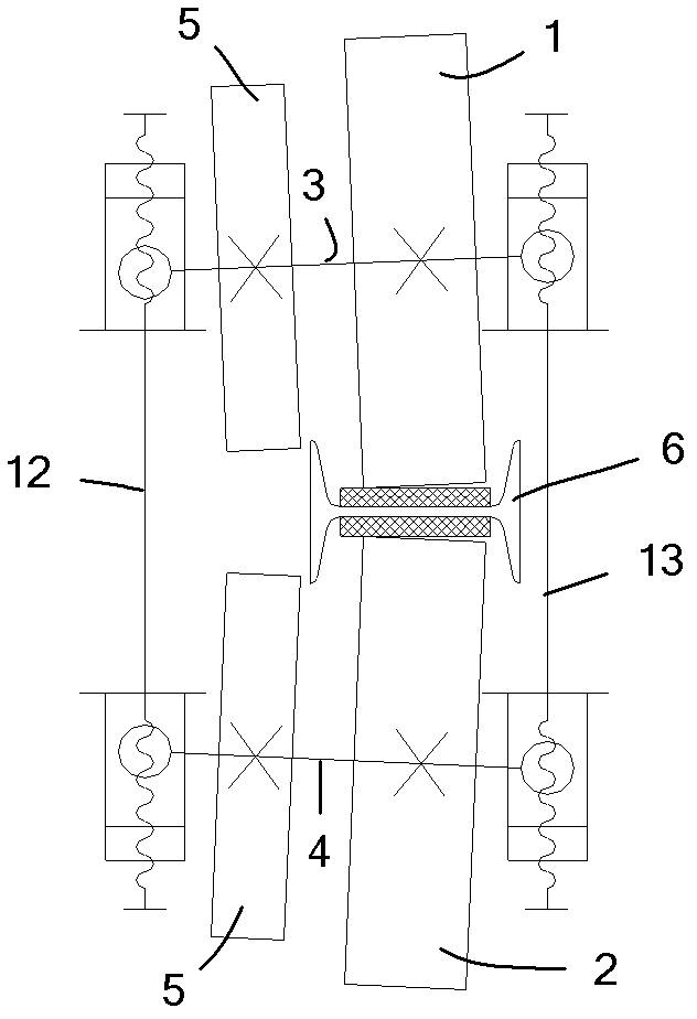 Elastic cam adjusting device of coke oven tamping machine