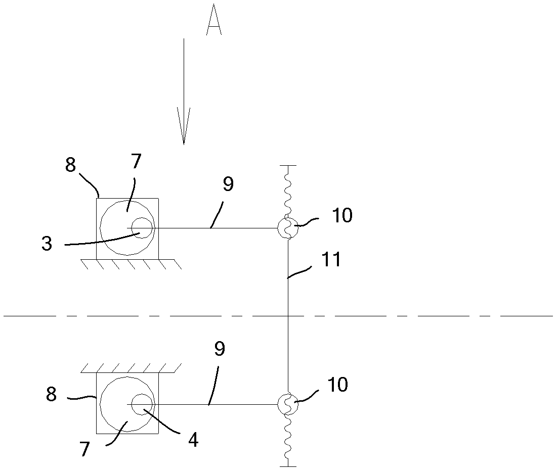 Elastic cam adjusting device of coke oven tamping machine