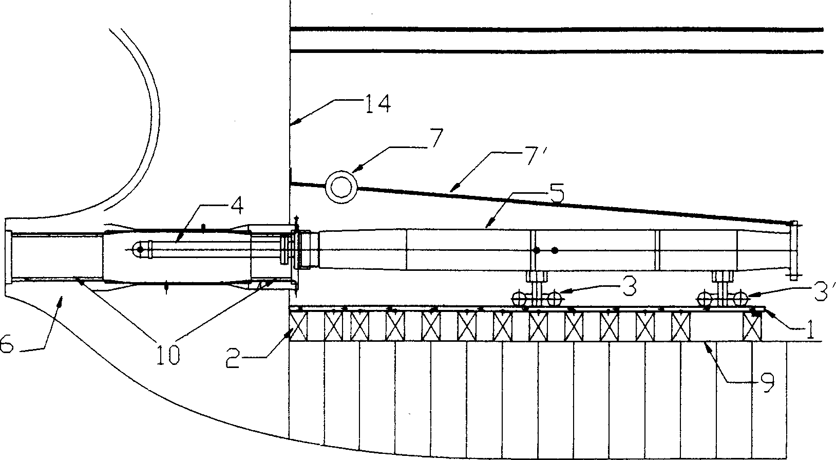 Method for mounting ship stern shaft