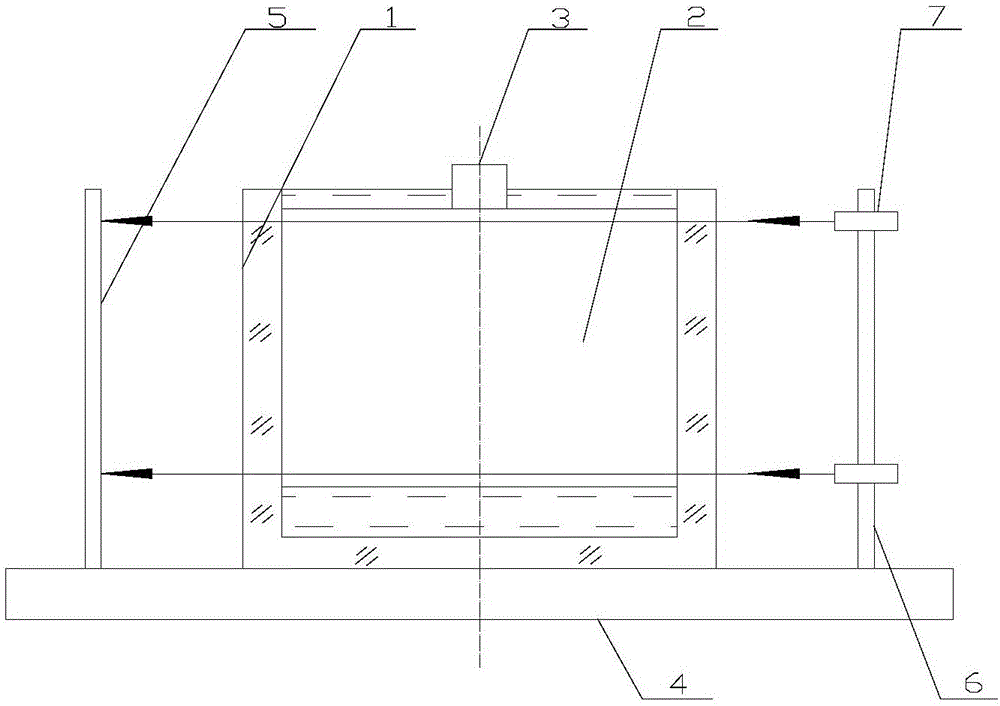 Hot body near-surface gradient temperature field real-time visual experiment device and experiment method