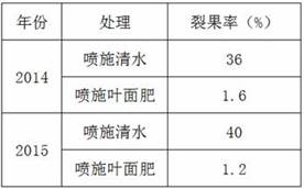 Nectarine anti-cracking fruit preparation and its preparation method and application