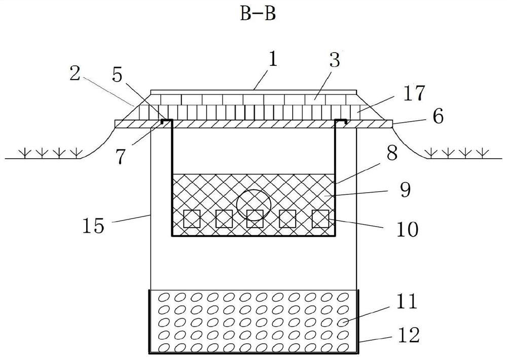 Inlet structure of a bioretention facility