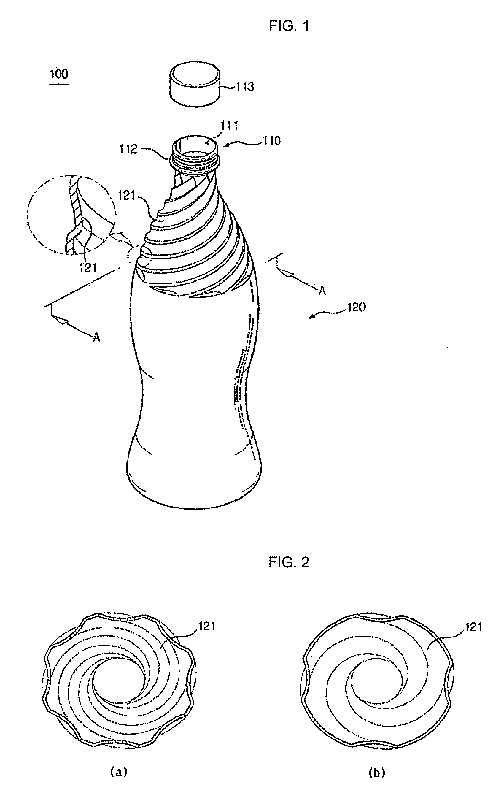 Discharging contents from a container while filling the same with gas