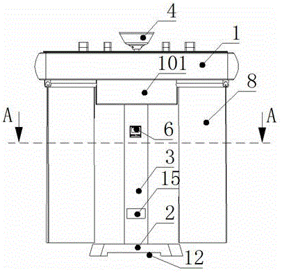 The mounting structure of electrical heating control component of electric heating mahjong machine