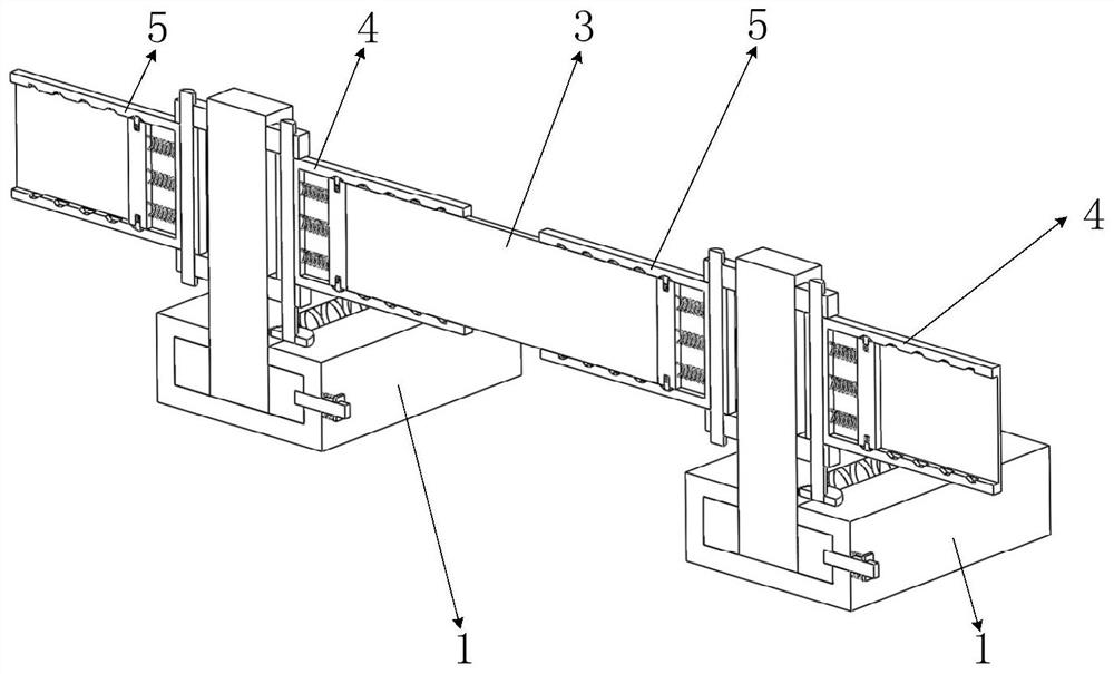 A buffered highway guardrail