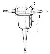 A seismometer for a towed crawler vehicle