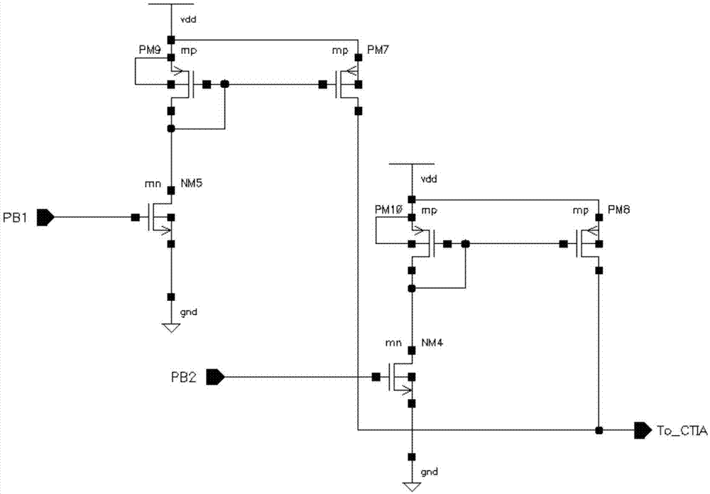 CMOS (complementary metal-oxide semiconductor) infrared detector reading-out circuit capable of realizing element-by-element dark current suppression