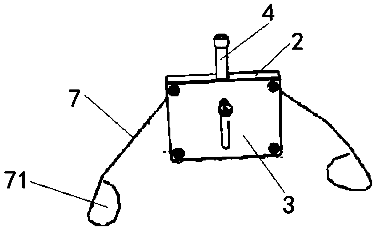 Mounting and fixing device of GIS basin-type insulator ultrahigh frequency sensor and extremely simple dismounting and mounting method of mounting and fixing device