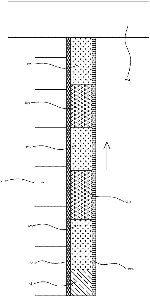 Ecological interception ditch for controlling agricultural non-point source pollution