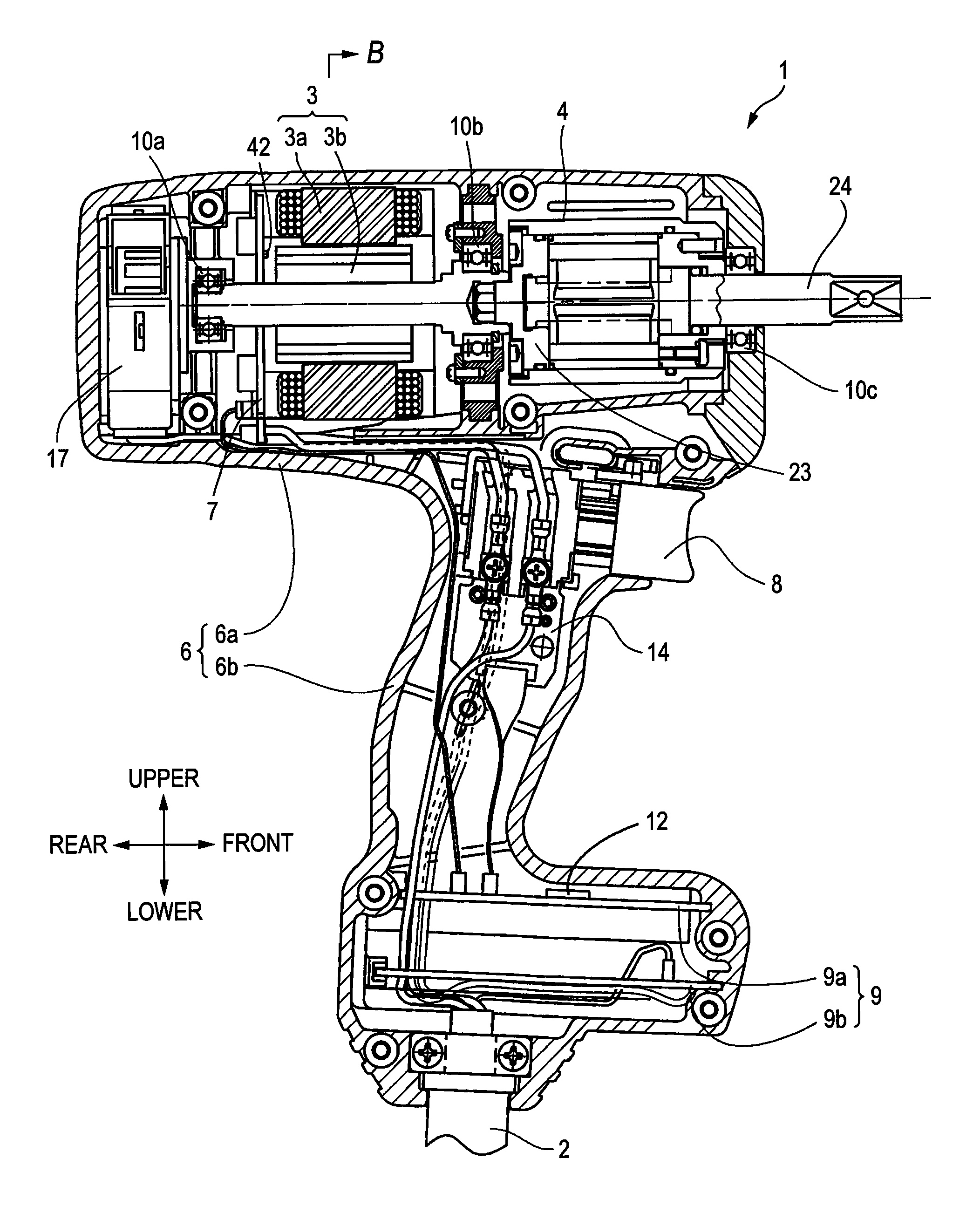 Rotary striking tool