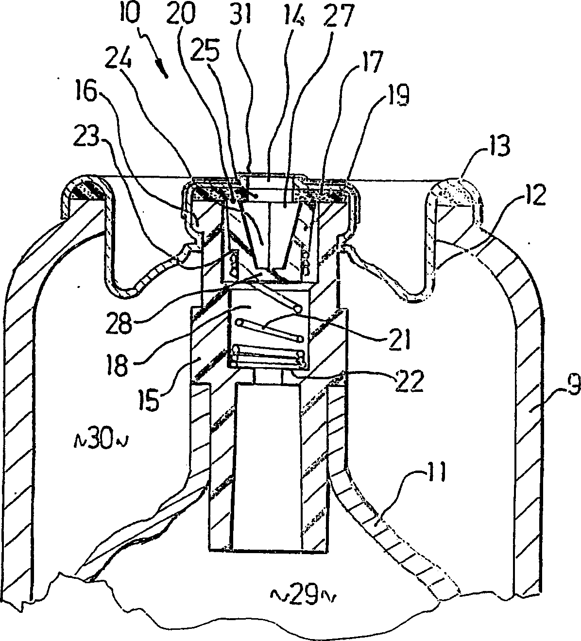 Device and procedure for the extemporaneous preparation of an individual quantity of sterile liquid