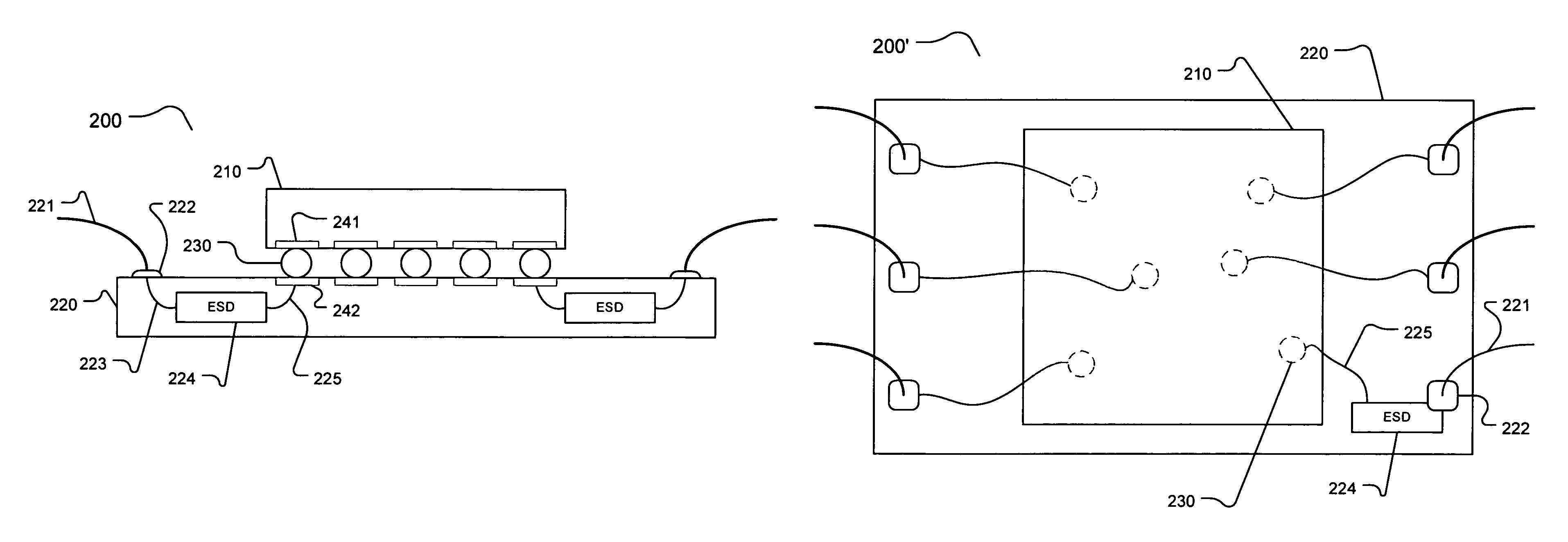 Integrated circuit devices with ESD and I/O protection