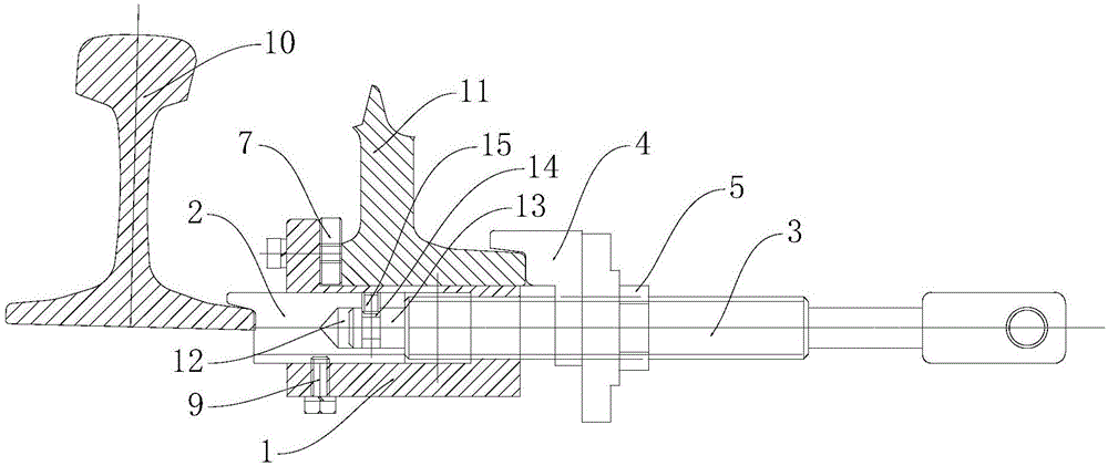 Adjustable turnout hook lock