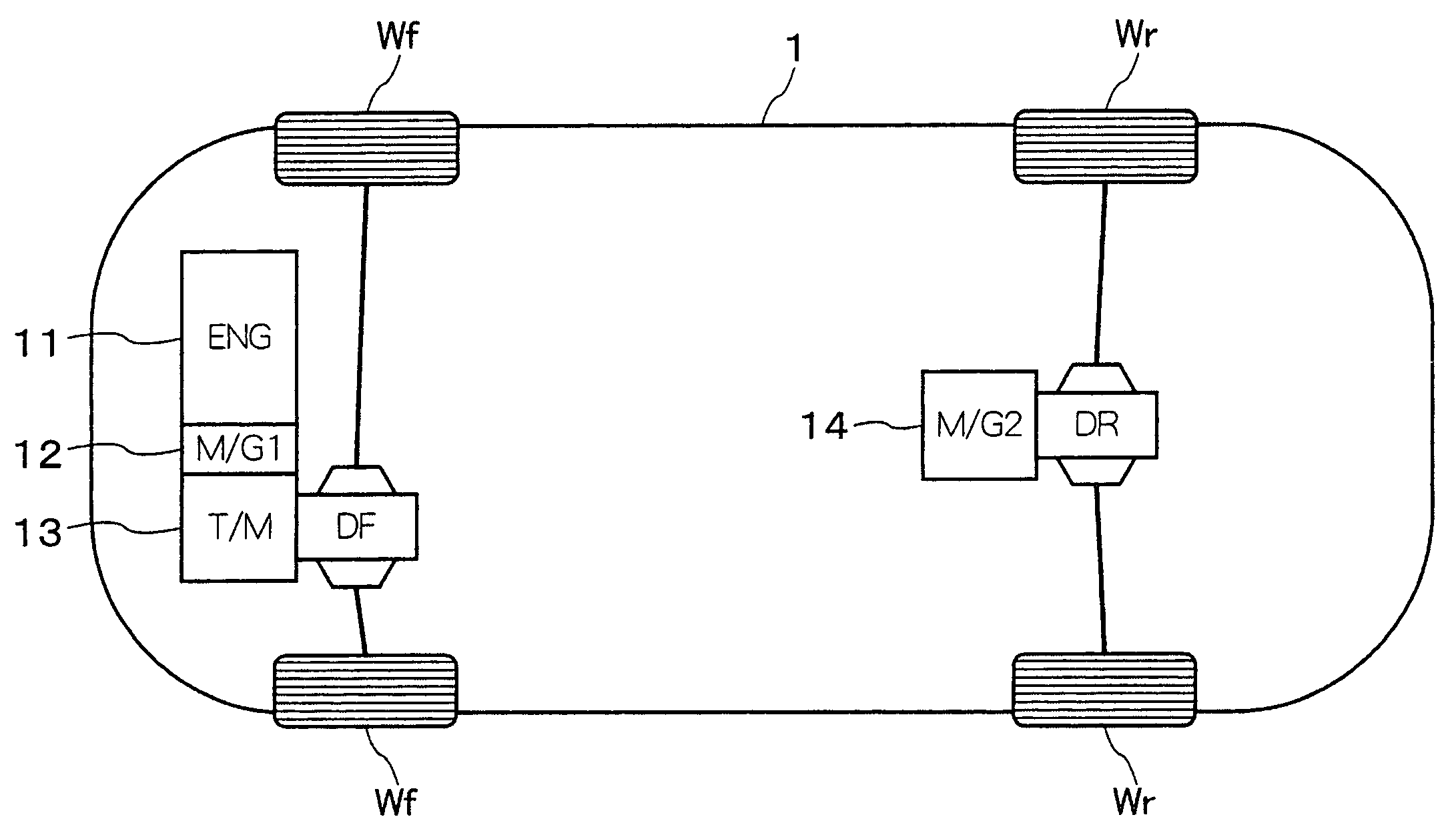 Power control apparatus for hybrid vehicle