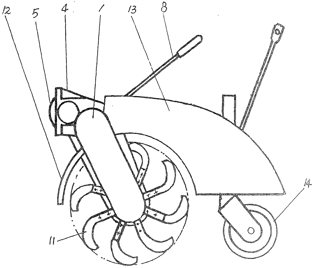 Frame-type postposed reversing ditcher