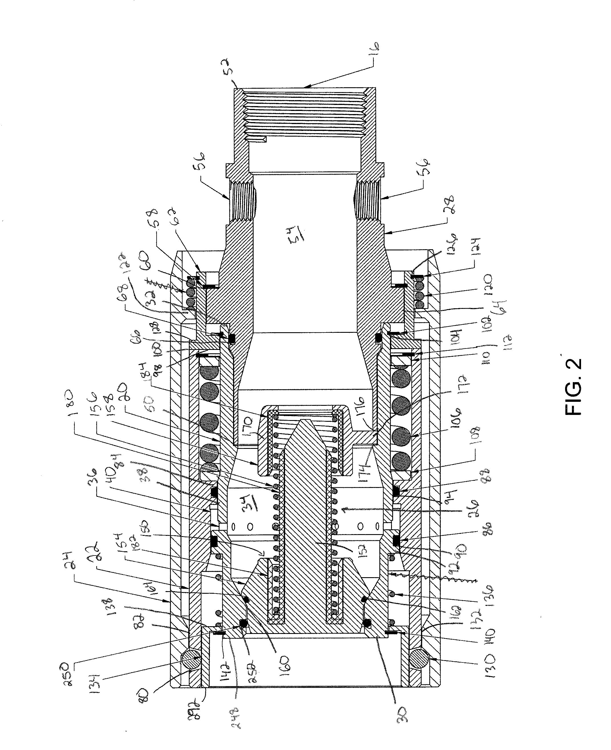 Inline connect breakaway hose coupler