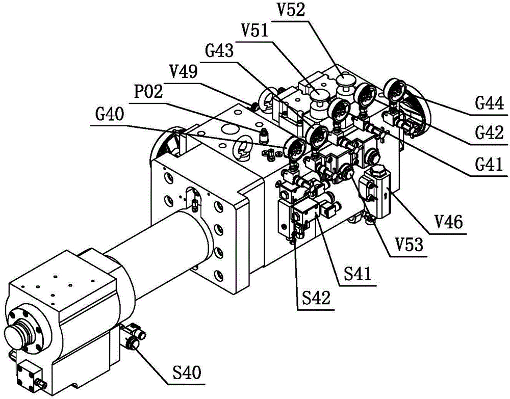 Efficient pressure buildup device for die casting machine