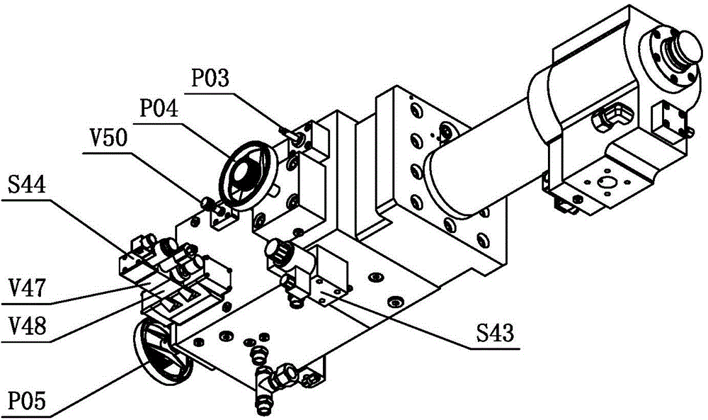 Efficient pressure buildup device for die casting machine