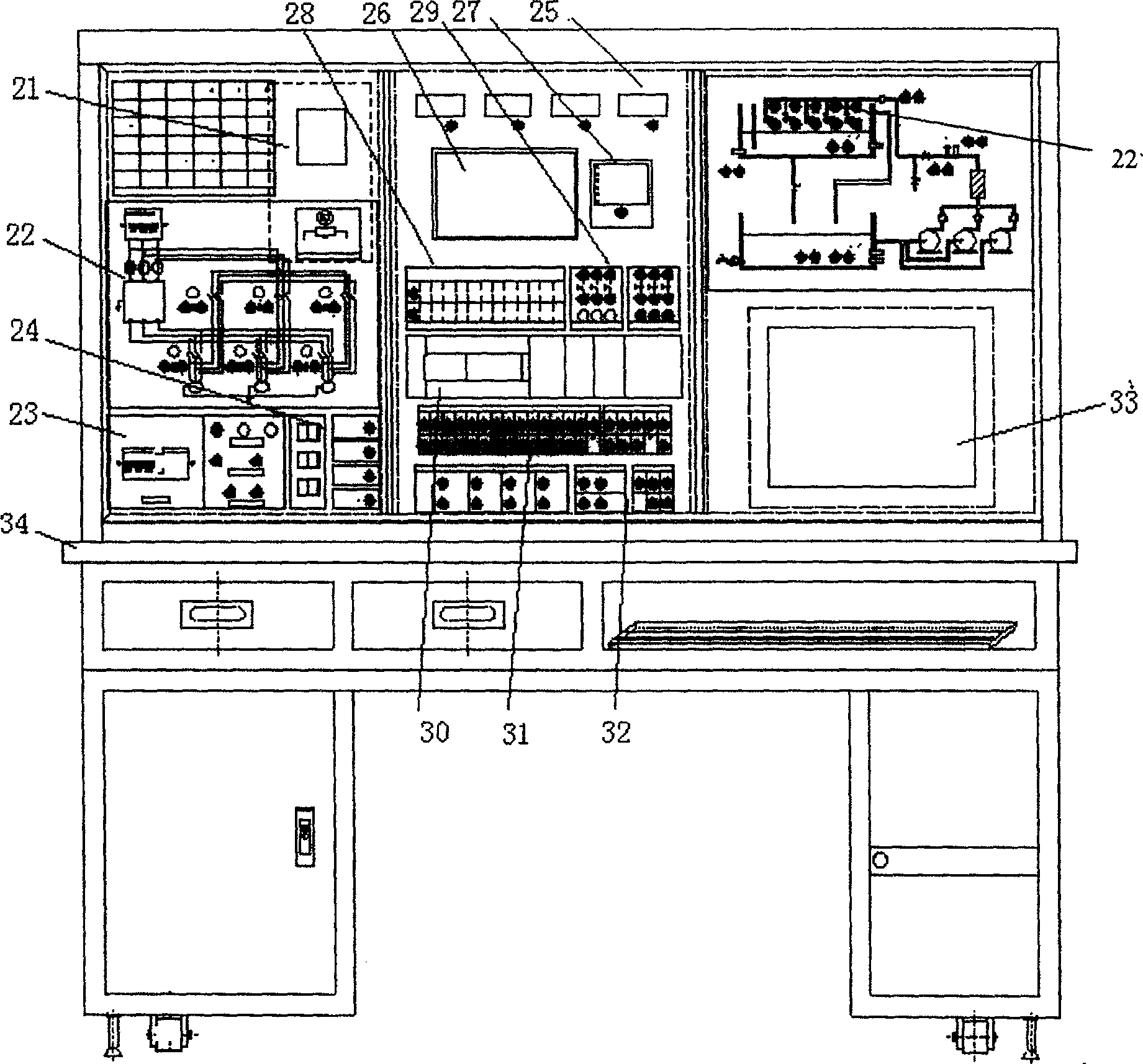 A pressure-constant water supply cluster teaching system