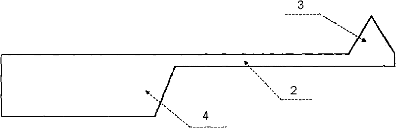 Compound cantilever beam needle point used for micro-nano microtechnique and manufacturing method thereof