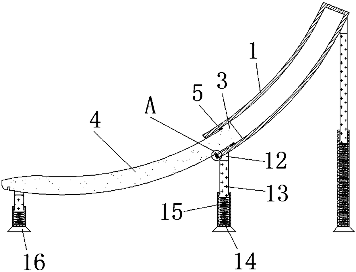 Mine slope protection frame convenient to disassemble and reuse