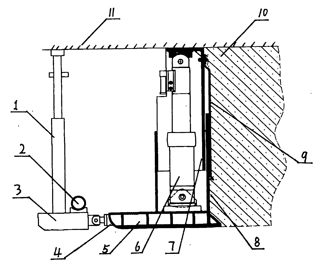 Filling template bracket