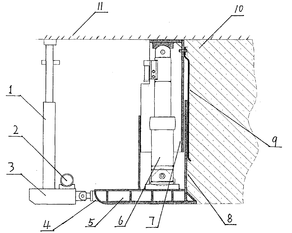 Filling template bracket