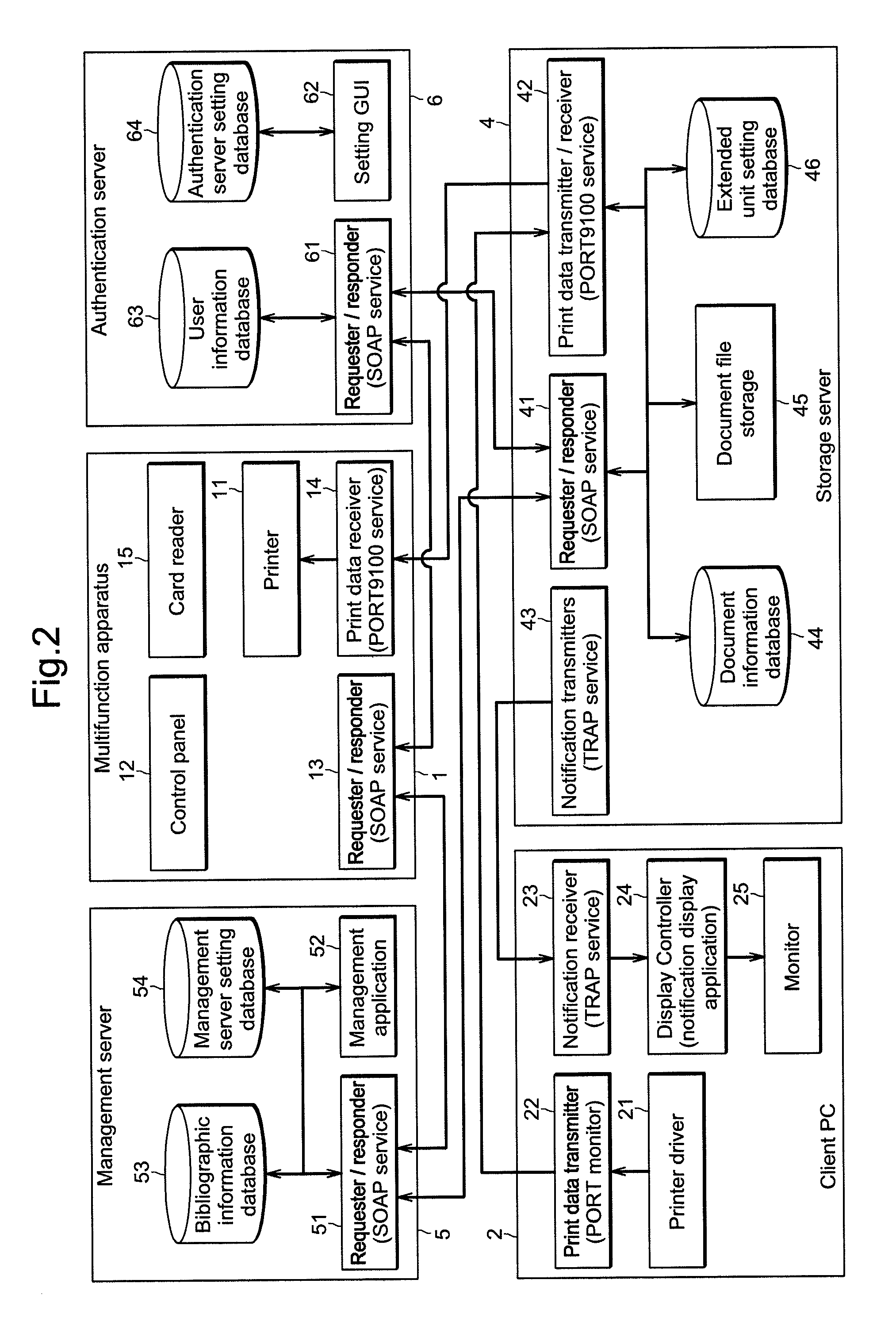 Print management system including management of storage status of print data