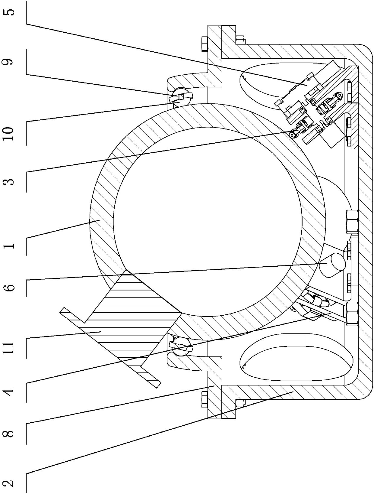 Robot wrist joint mechanism driven by omnidirectional wheels