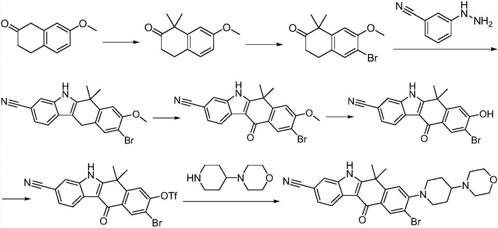 Preparation method of Alectinib intermediate