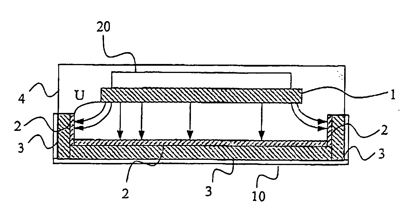 Arrangement and a method for emitting light